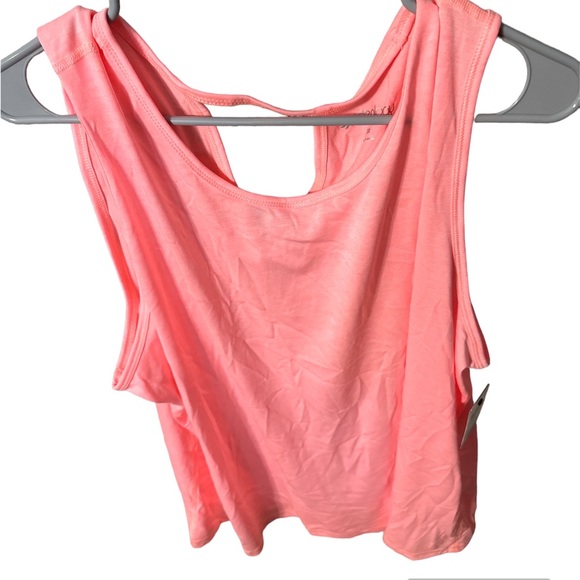 Ideology Tops - NWT ideology bright orange tank top with round neck and open around neck 3x